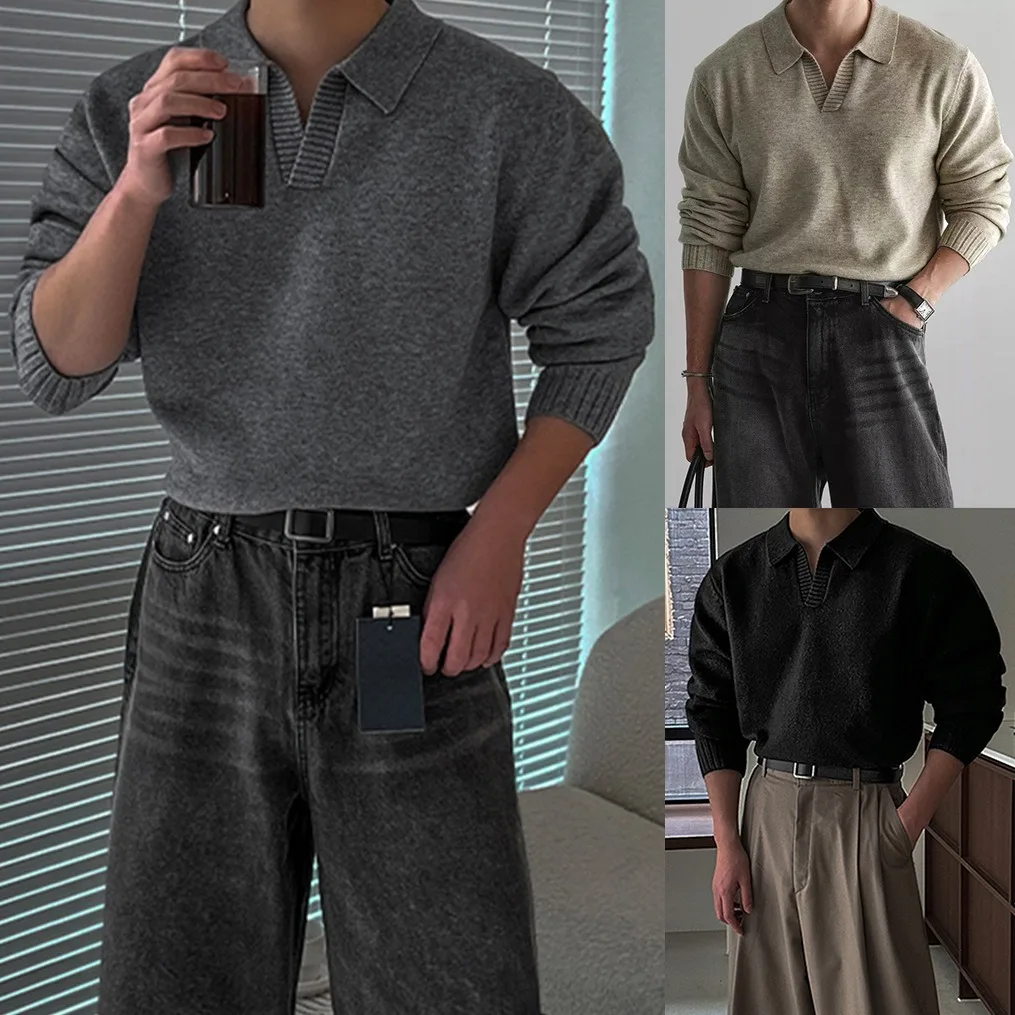 

Свободный крой Long Sve irt, мужская осенне-зимняя верхняя одежда больших размеров 250, Pou Sli Haome, модная одежда M Faion