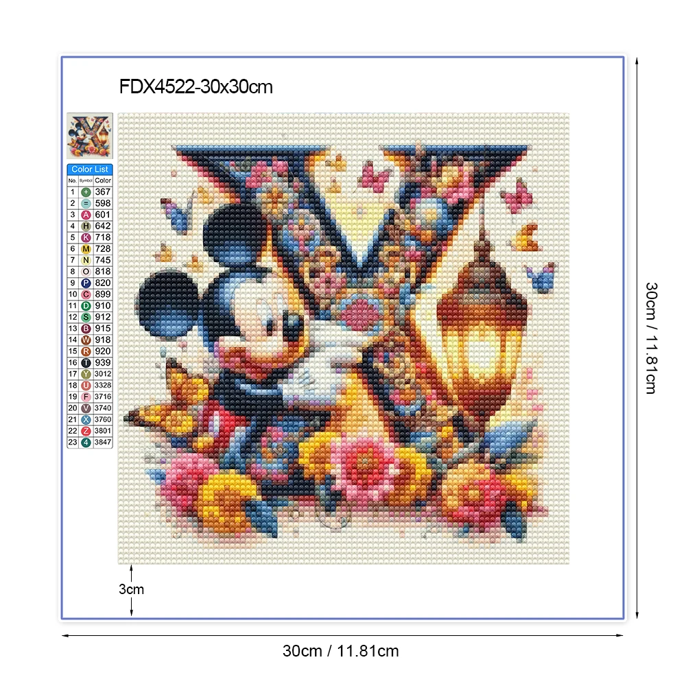 Disney Diamond Embroidery Mickey Mouse Minnie Painting Cross Stitch Kits Mosaic Cartoon New Arrival Arts Crafts Handmade Gift