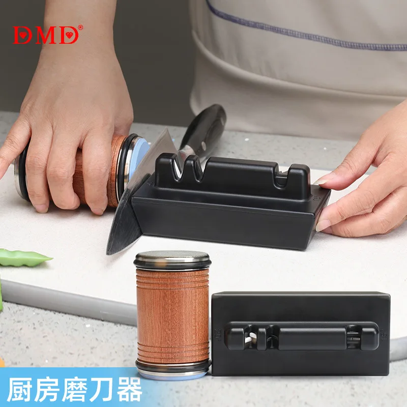 Rolling Knife Sharpener with Diamonds Knife Sharpening Tool Scissors Grind Polish the Blade Magnetic Angle with 15 & 20 Degrees