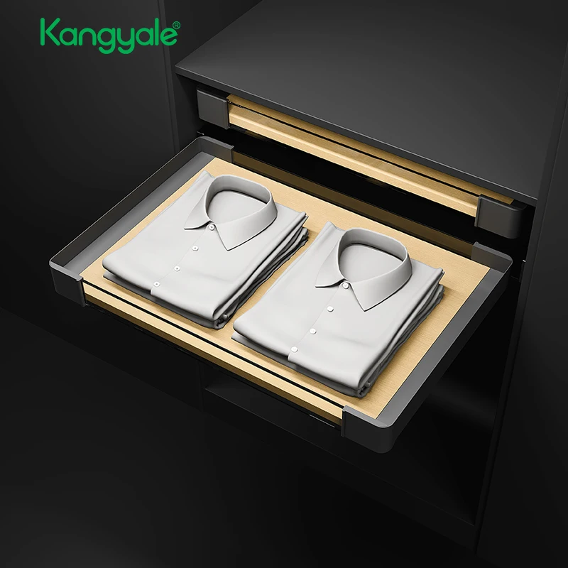 stll Wardrobe Accessories Pull Out Basket Sliding  Metal Storage Containers for Clothes