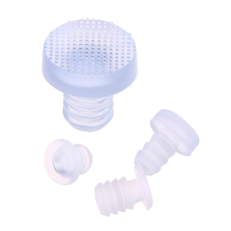 20x partículas de borracha transparente macio anti-colisão partícula buraco plug pé tubo do prego plug prateleira pé almofada poeira plug à prova de choque