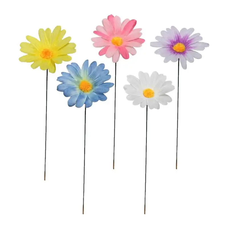 Daisy Flower Yard Stakes Garden Art Ornament Mother's Day Decoration Flower For Indoor Outdoor Lawn Porch Patio Farm decor