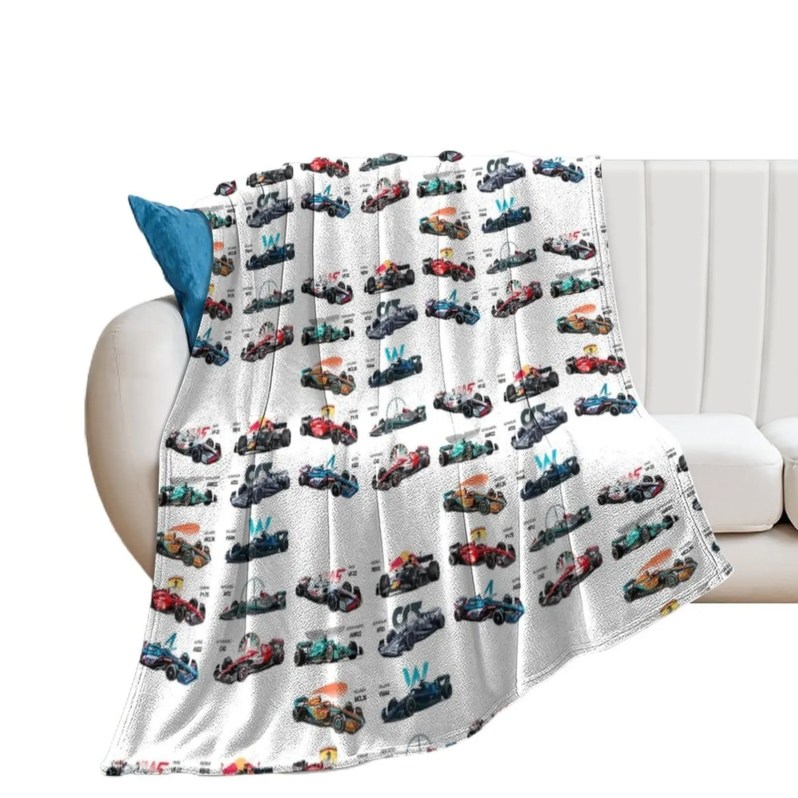 

F1 All cars 2022 Throw Blanket Soft Plaid Shaggy Summer Beddings heavy to sleep Blankets