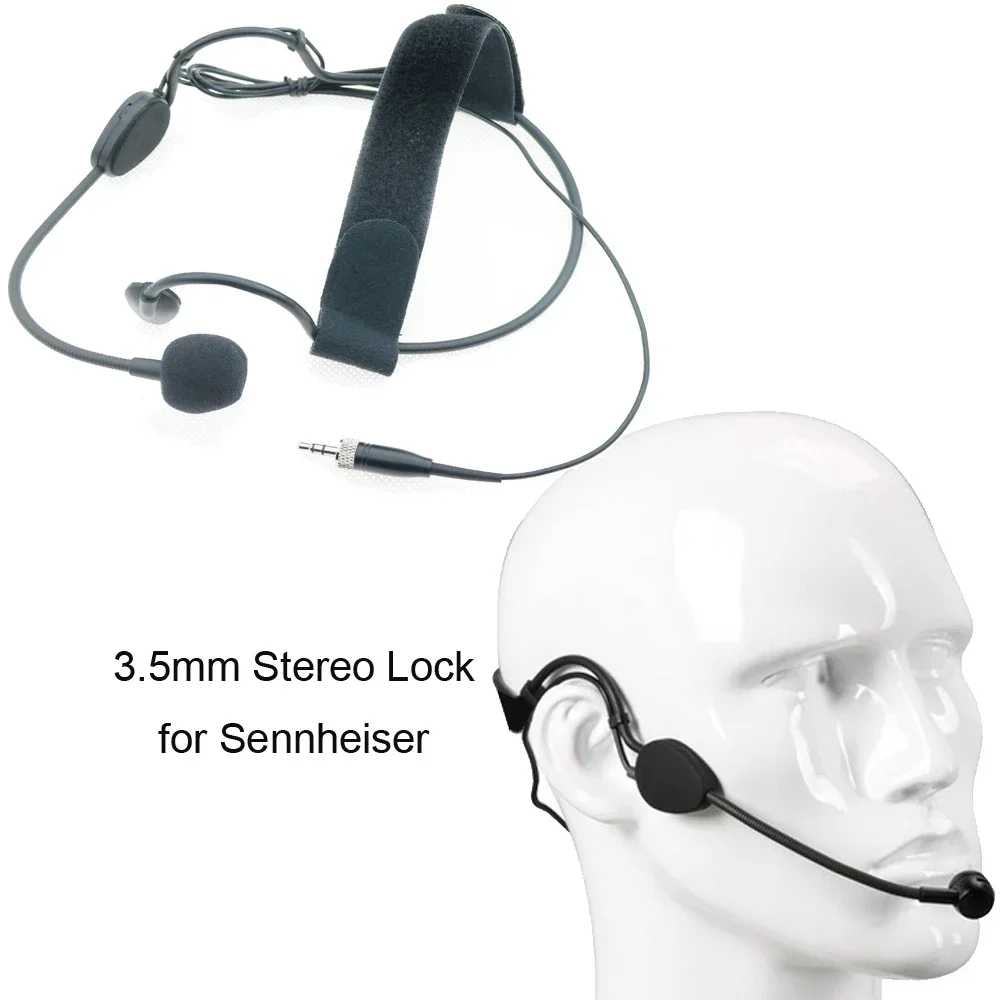 Pro cardióide me3 grande chapéu microfone para sennheiser ew g2 g3 g4 xs avx transmissor digital fone de ouvido headmic