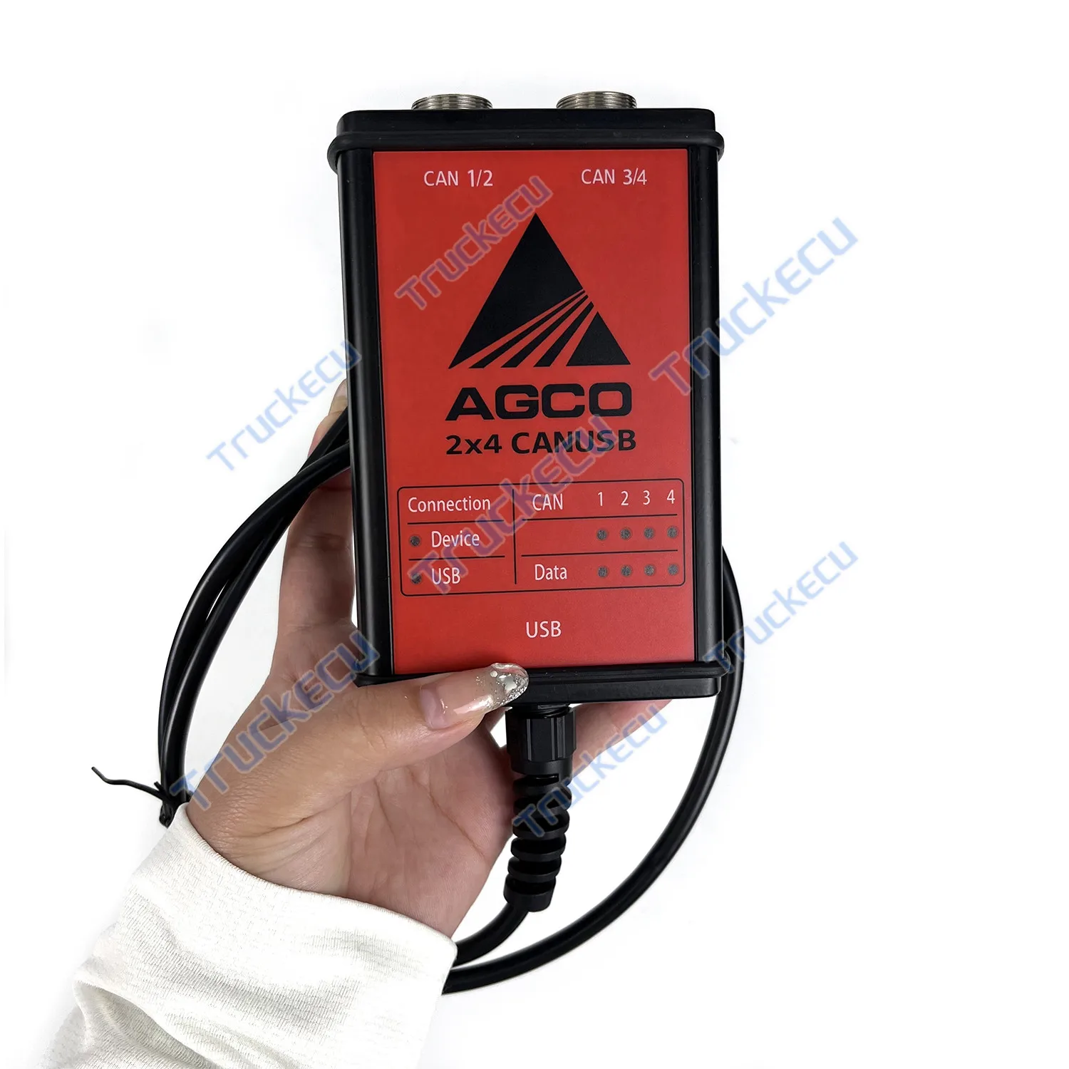 für AGCO-Diagnosekit FÜR AGCO CANBUS FENDT FenDias Massey Ferguson FÜR AGCO SISU Power WinEEM4 Service Tool mit Schlüsseldongle