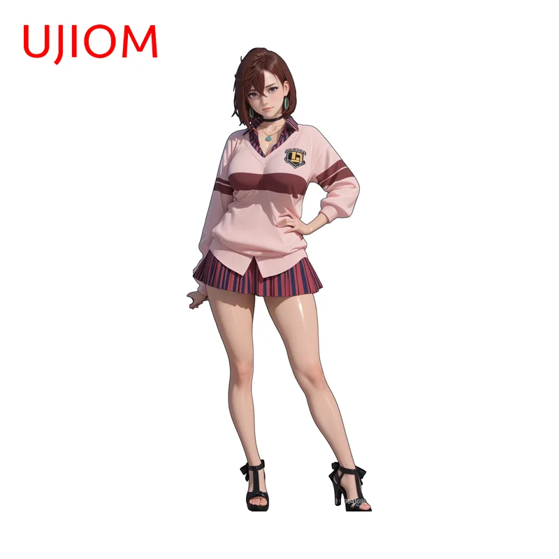 UJIOM Standing Posture Momo Ayase Wall Sticker Artistic Attractive Unique Waterproof Decal Suitable For Air Conditioner Decor