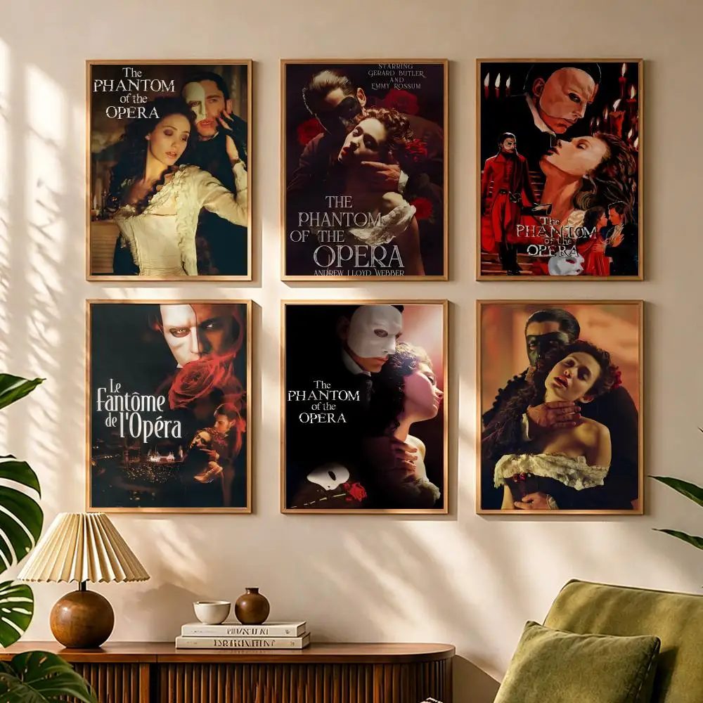 The Phantom Of The Opera Painting Calligraphy Canvas Poster Wall Art Aesthetic Home Decoration for Living Room