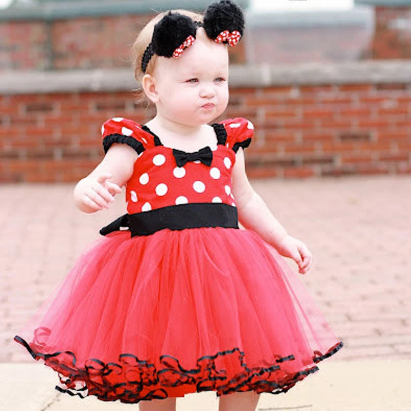 Fancy Dress for Girls Kids 1-5 Years Princess Dress Girl Elegant Pink Dress Halloween Costumes Baby New Red Christmas Clothes