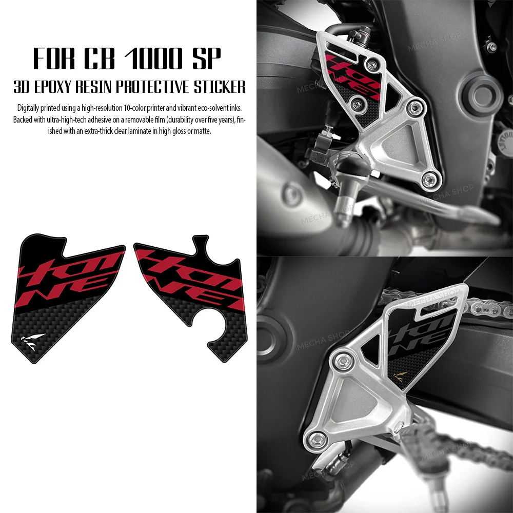 

For Honda CB1000 Hornet SP 2025 Accessories Hornet 1000 Sticker Motorcycle 3D Gel Sticker Foot Protection