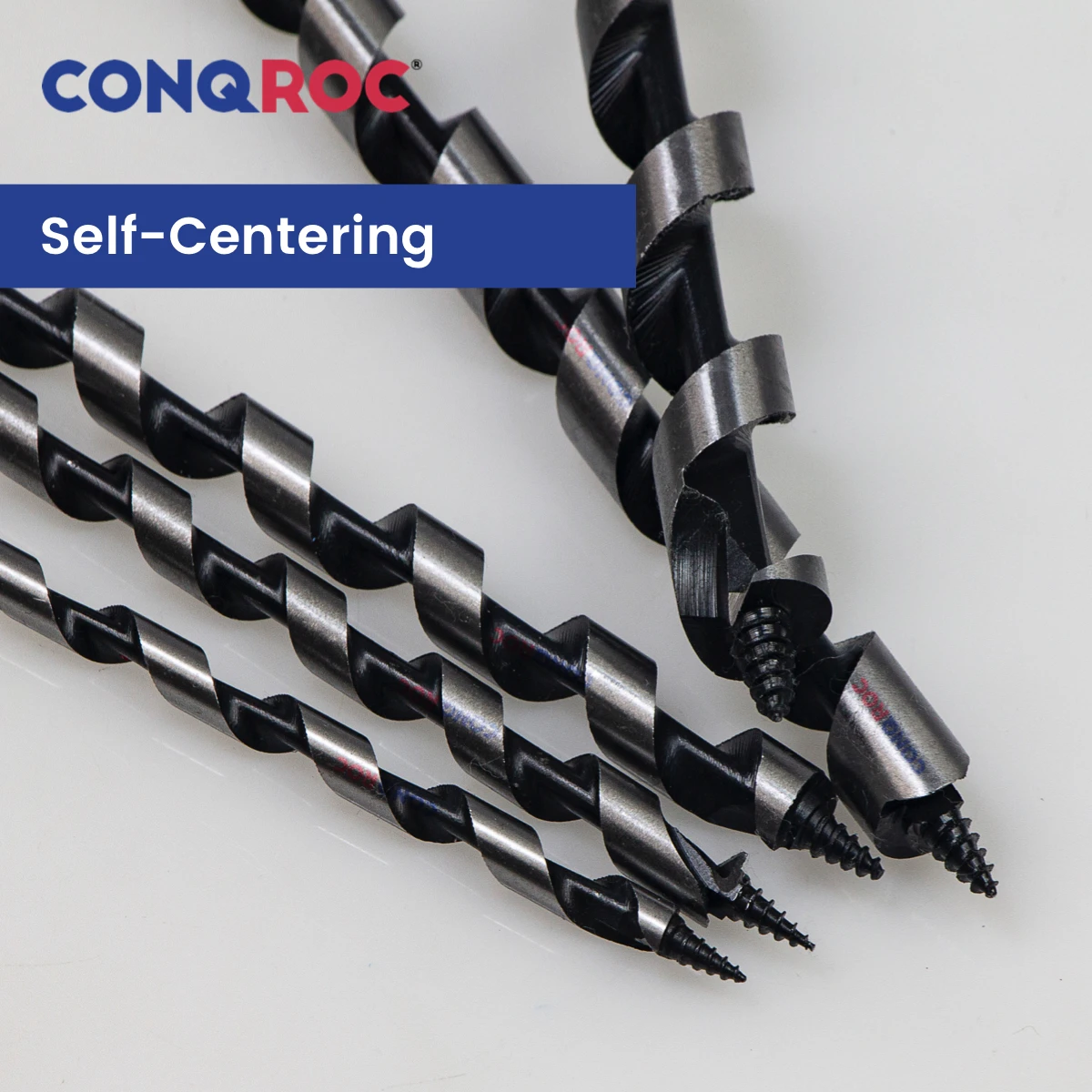 เกลียว-ขลุ่ยสว่านเจาะBitsชุดSelf-Centering Pole Bits Hex Shank 5 ชิ้นความยาว-230 มม.เส้นผ่านศูนย์กลาง-6 & 8 & 10 & 12 & 14 มม.