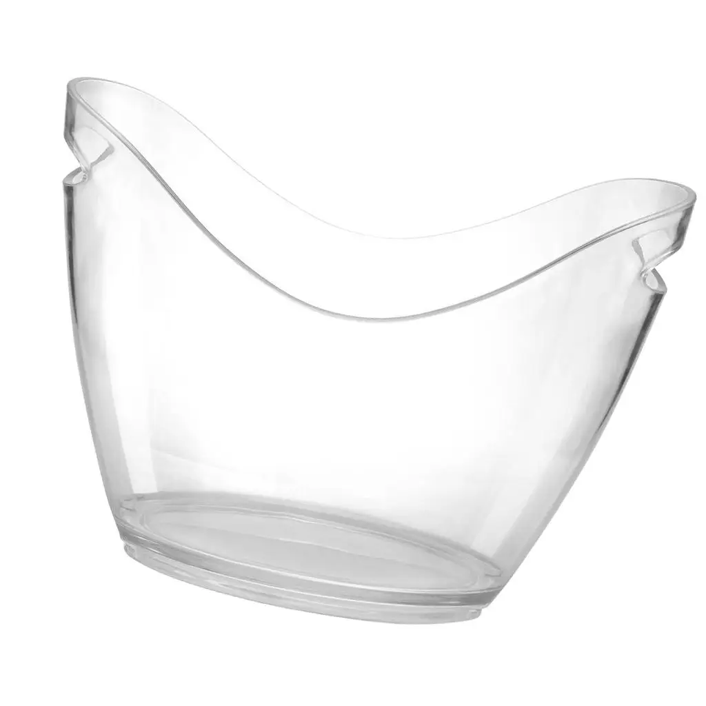 Durable Ice Bucket with Handles Plastic Wine Cooler Champagne Accessory Bottle Holder for Bar Party Use