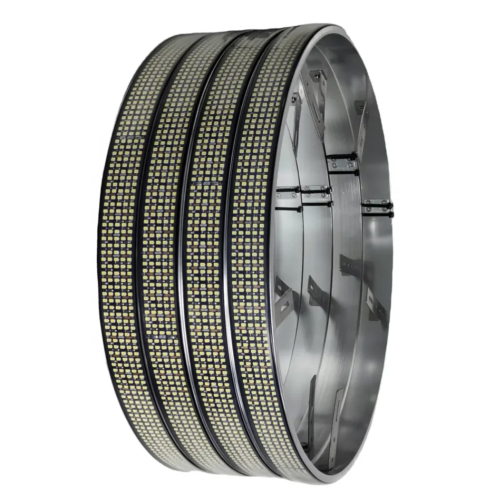 2023 PIÙ NUOVO 4PC 17" 5 file che insegue luci del cerchio del kit anello ruota illuminato a LED