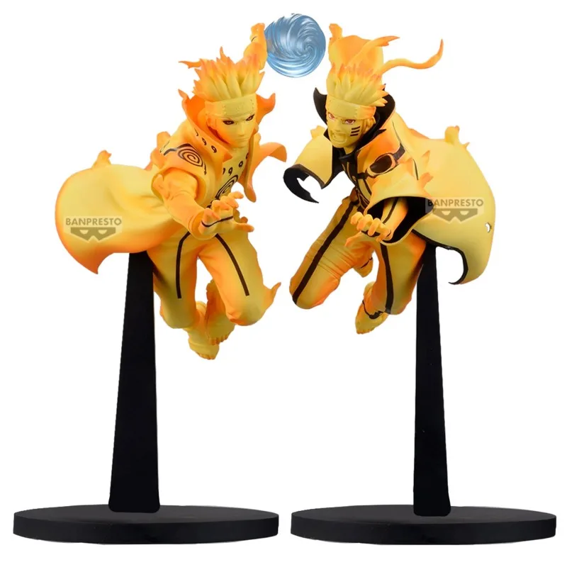 Tersedia Figur BANPRESTO Naruto Shippuden: Uzumaki Naruto dan Namikaze Minato 17Cm Figur Anime Hadiah Mainan Model Aciton