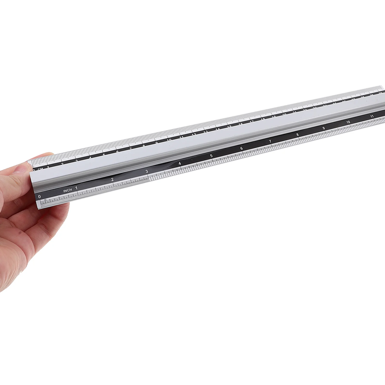 Office Geometry Ruler Aluminum Tools Measuring Silver Professional Drawing Straight