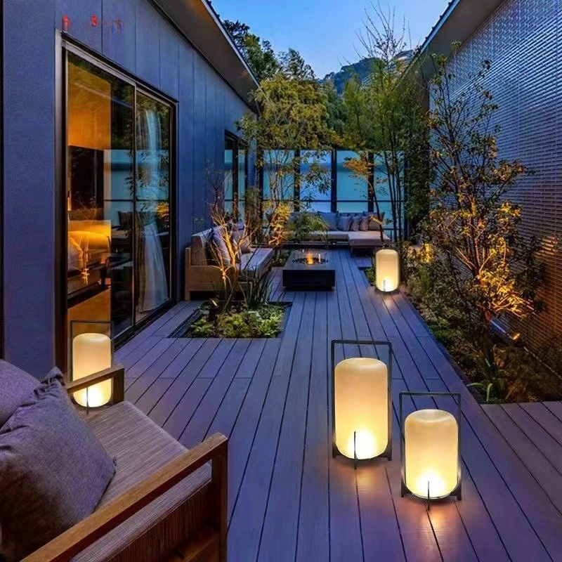 Solar Outdoor Waterproof Light Garden Light Balcony Garden Terrace Floor Light Villa Portable  Lawn
