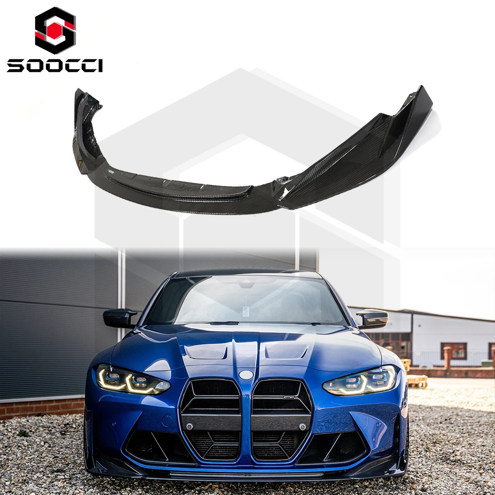 

Dry Carbon Fiber CT V2 Style G80 G82 Front Splitter Lip for M3 G80 G81 M4 G82 G83 Front Bumper Lip M3 M4 Splitter Spoiler