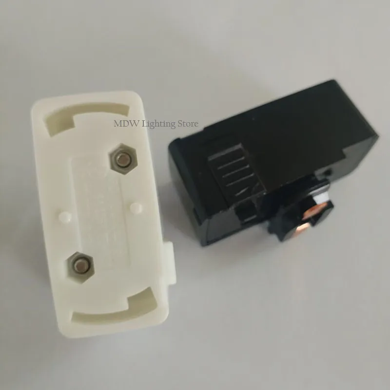 12PCS Track Light Adapter, 2-Wire Female Socket Connector for Japanese Standard Track Lighting, Ceiling Canopy Converter