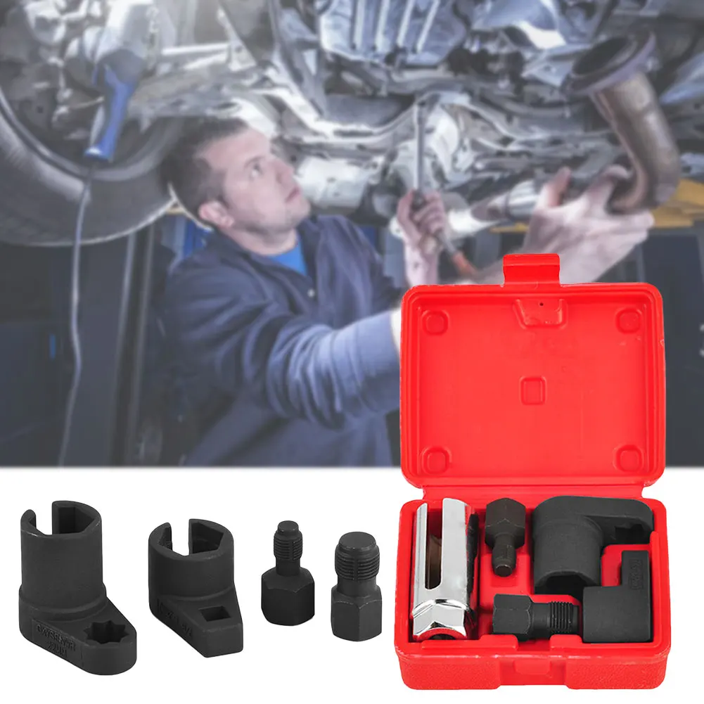 

Auto O2 Socket Removal Install Offset Vacuum Sensor Socket Oxygen Vacuum Sensor Removal Socket Kit Vehicle Repair Tools