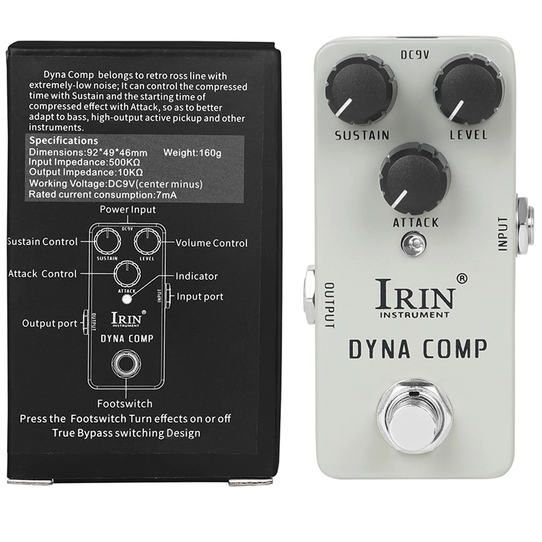 IRIN NEW Guitar Effect Pedal Compression Fuzz Overdrive Distortion Boost Bass True Bypass Pedals Electric Guitar Accessories