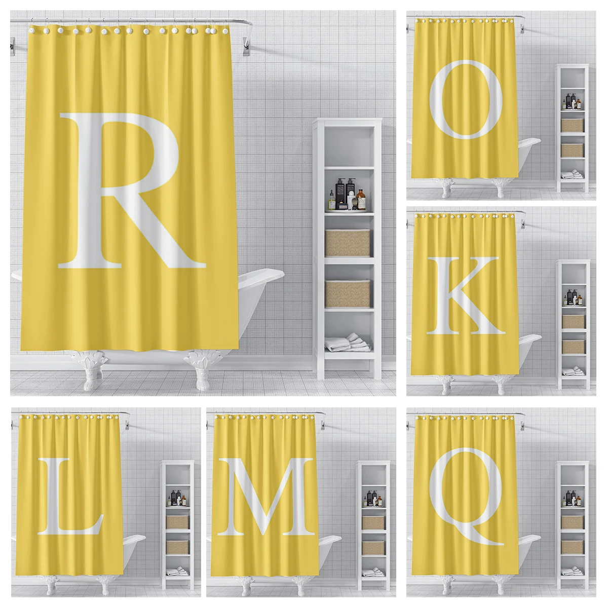 Home decor 26 letter shower curtains for bathroom waterproof fabric bathroom Curtains modern shower curtain 180x200 240x200