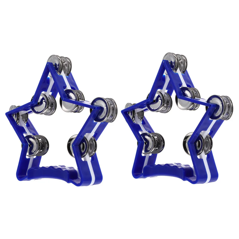 

2Pcs Handheld Bells Percussion Instruments Cheer Props Shaking Handbells Music Enlightenment Kids Instrument Party
