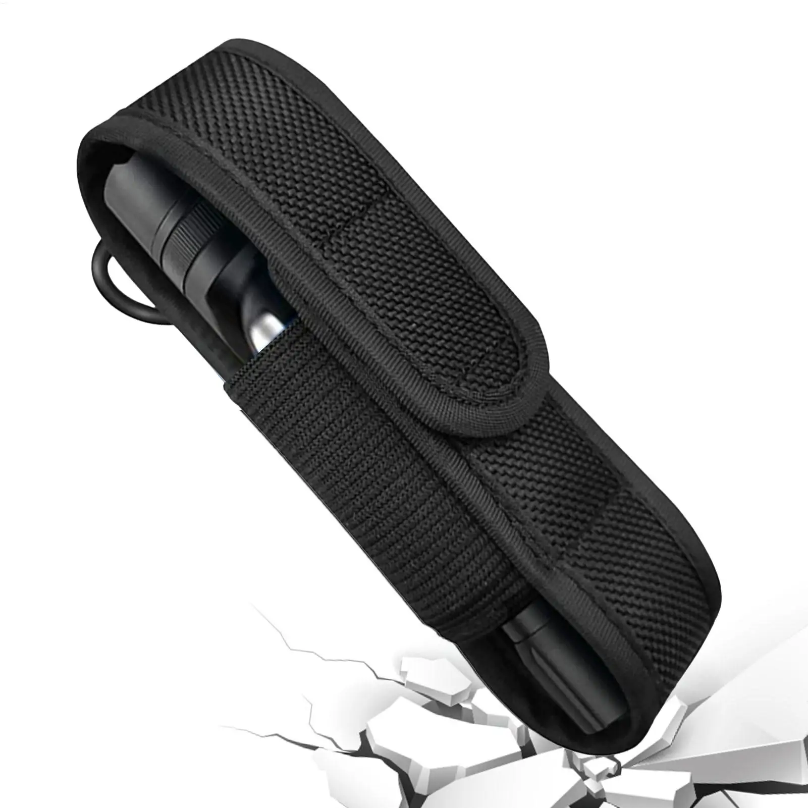 Torch Carry Case Torch Carry Cover LED Torch Nylon Protective Cover for Hunting Camping Outdoor Hiking
