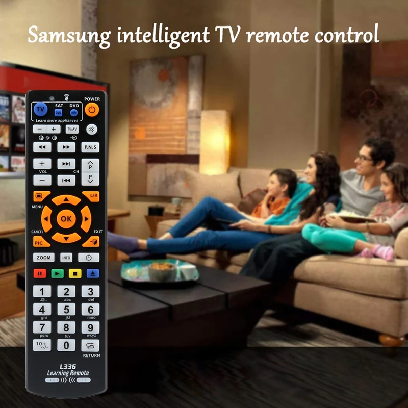 Universal IR L336 TV Remote Control 42-key Learning For Samsung smart TV Box CBL DVD SAT STB DVB HIFI TV BOX VCR STR-T HD 4K LCD