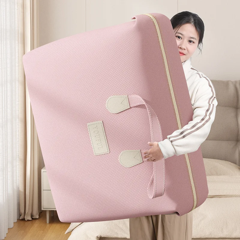 Seasonal Clothing Storage Bag Foldable Non woven Dormitory Organizer Travel Luggage Tote Dustproof Moisture Proof Portable