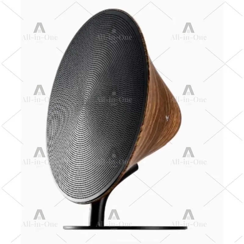 Minimalist Bluetooth Speaker, Metal Grill Retro Futuristic Design, Strong Bass Portable Wireless