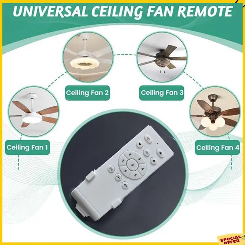 A24p universal de baixa tensão 50w dc ventilador luz driver controlador ventilador teto kit controle remoto temporização de 6 velocidades