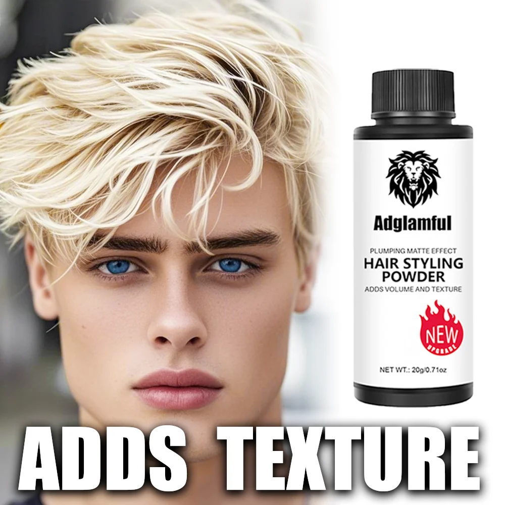 Adglamful Volumizing Powder 20g, Unisex, Oil Control & Volume Boost for Hair, Perfect for Creating Stylish Hairstyles.