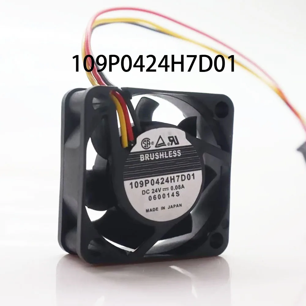 CPU / Cabinet 40*40*15mm 109P0424H7D01 24VDC 0.08A 3-wire Industrial Chassis Cooling Fan