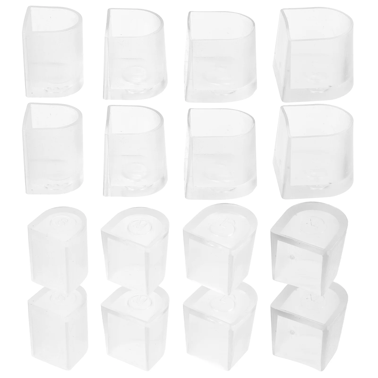 16 Pairs High Heels Cover Transparent Protector Clear Tips Caps Non-slip Shoe Pvc Prevent Sinking