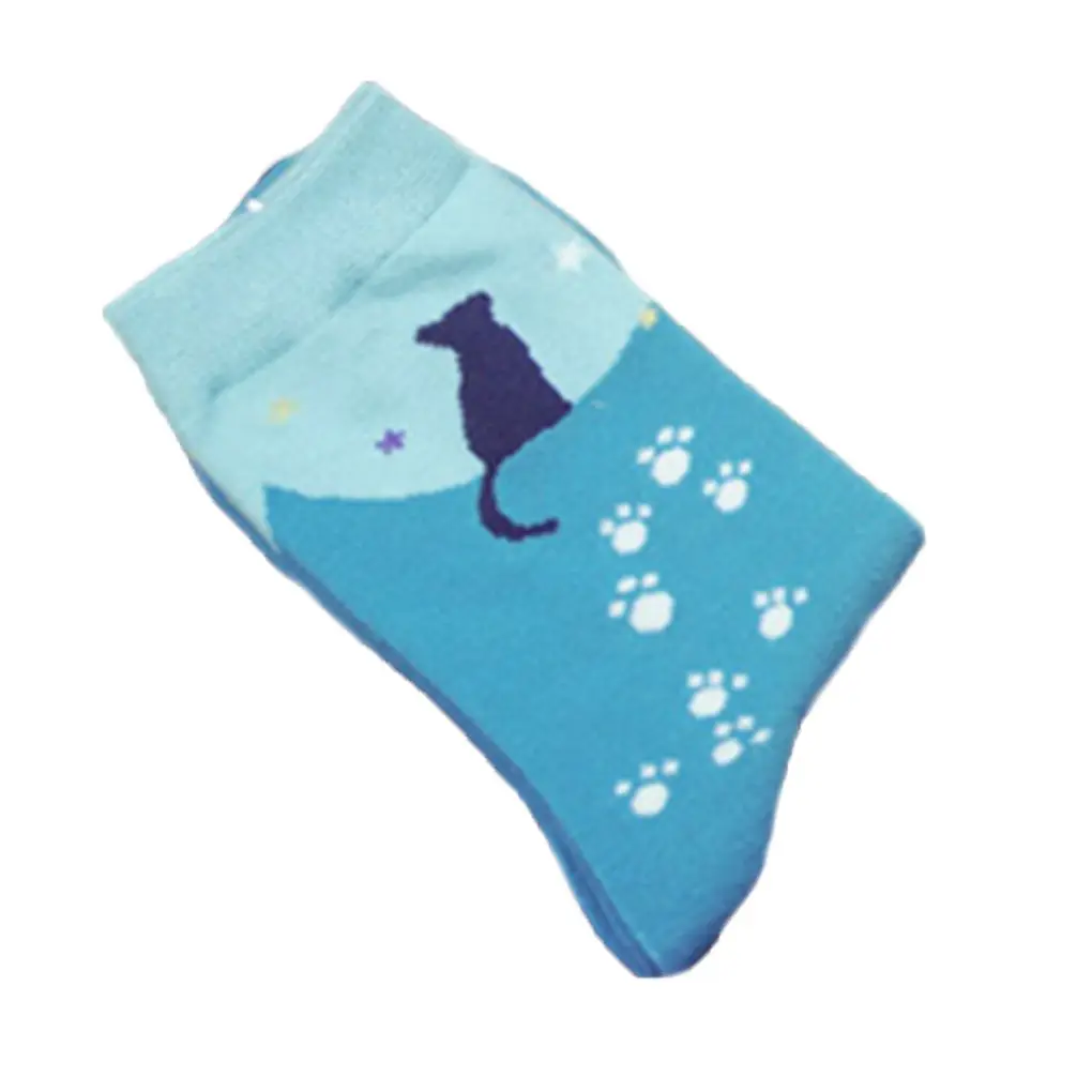 Winter Autumn Women In Tube Sock Japanese Style Cat Female Cotton Socks 5 Color