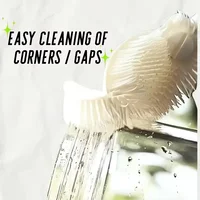 New Silicone Cup Brush Folding Brush Head Long Handle Glass Cleaner White Kitchen Cleaning Tool Drink Bottle Cleaning Brush 6