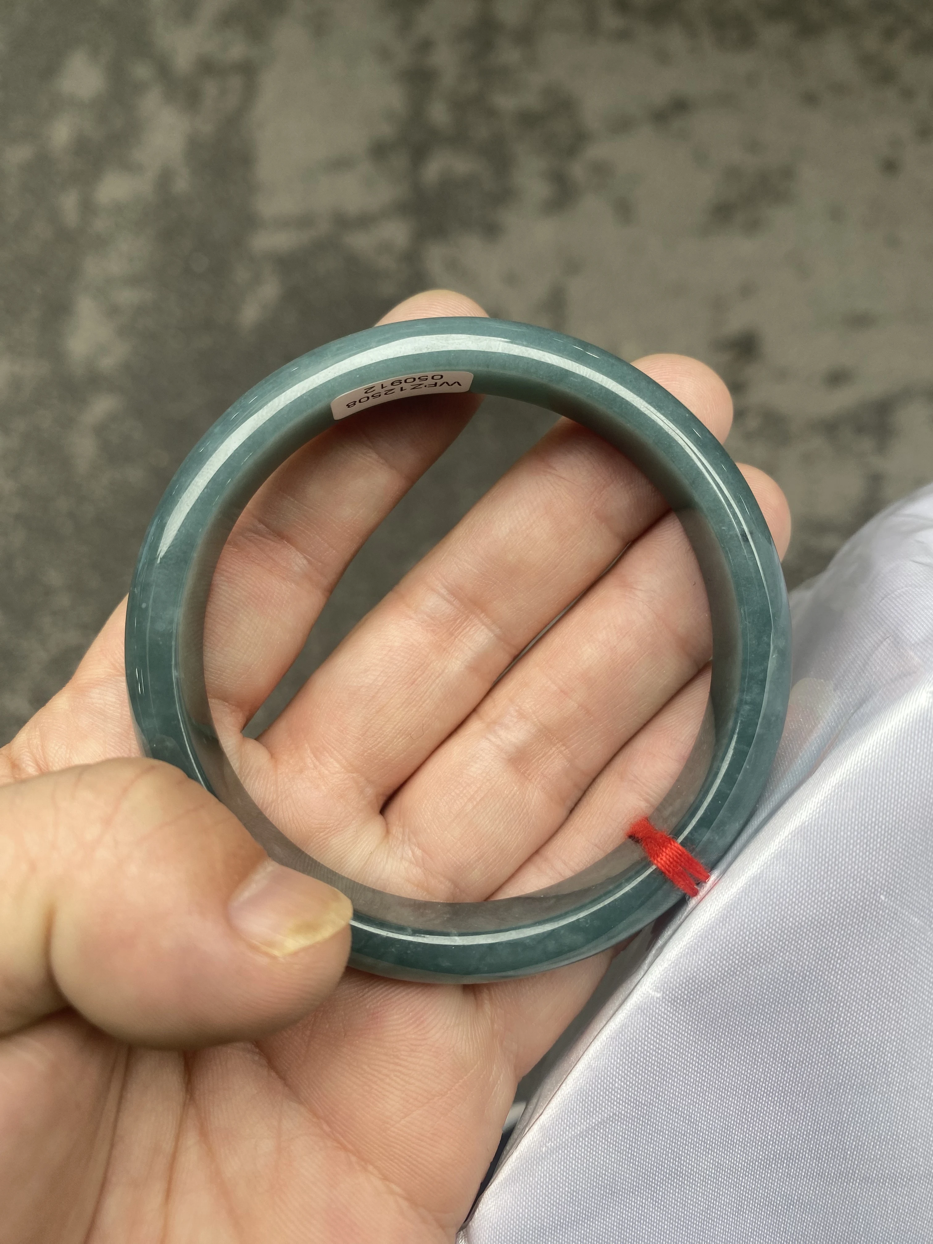 

Натуральный настоящий нефритовый лед, трехцветный фиолетовый плавающий зеленый модный нефритовый браслет из жадеита