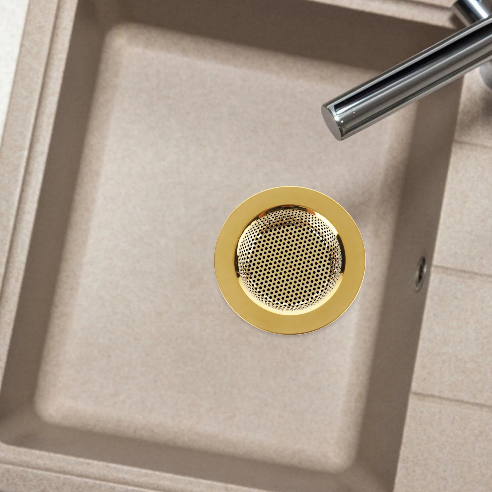 

Filter Strainer Kitchen Metal Rubber Durable Dishwasher Safe Water Blocking Stopper Drain Cover Kitchen Sink Accessories Tub