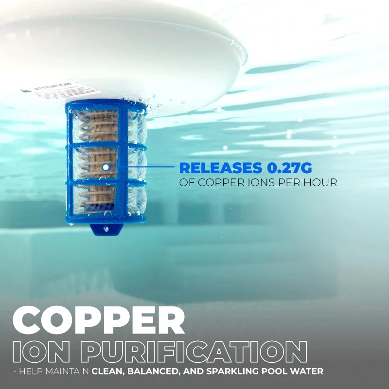 XtremepowerUS Solar Swimming Pool Clarifier Reduce Chlorine up to 30,000Gal Prevent Cloudy Water Purifier