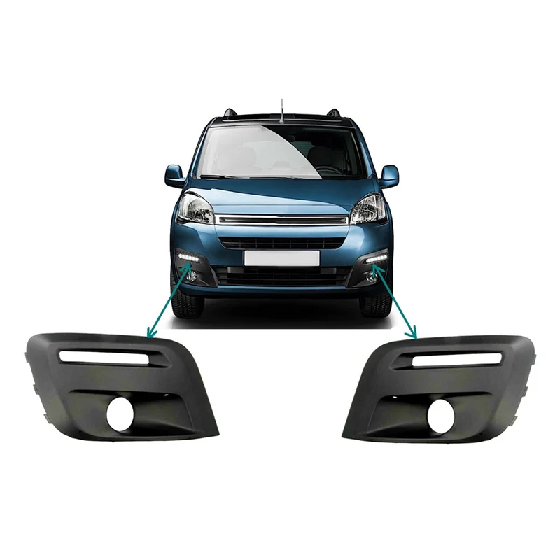 Couvercle de protection de cadre de phare antibrouillard de calandre de pare-chocs avant pour citroën Berlingo 2015 – 2018, accessoires