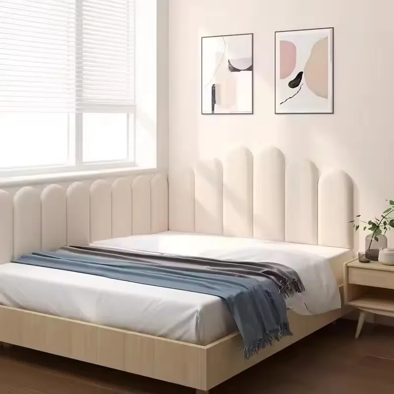 Pegatinas Decorativas para Cabecero de Cama Tatami, Panel de Pared de Madera, Decoración del Hogar, Tete De Lit, Cabecero, Cabiceira De Cama