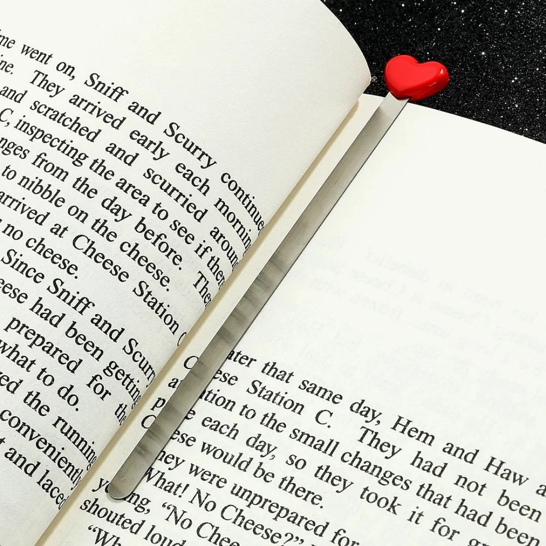 

Metal Bookmarks Beautiful Red Bookmark High Quality Bookmark Creative Bookmark For Gift For Bookworms Office Supplies