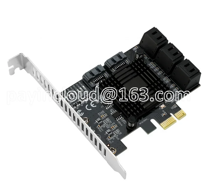 4 Ports USB3.0 PCI Express Expansion Card Chip 8  Sata 3.0 To Pcie  X4    Adapter