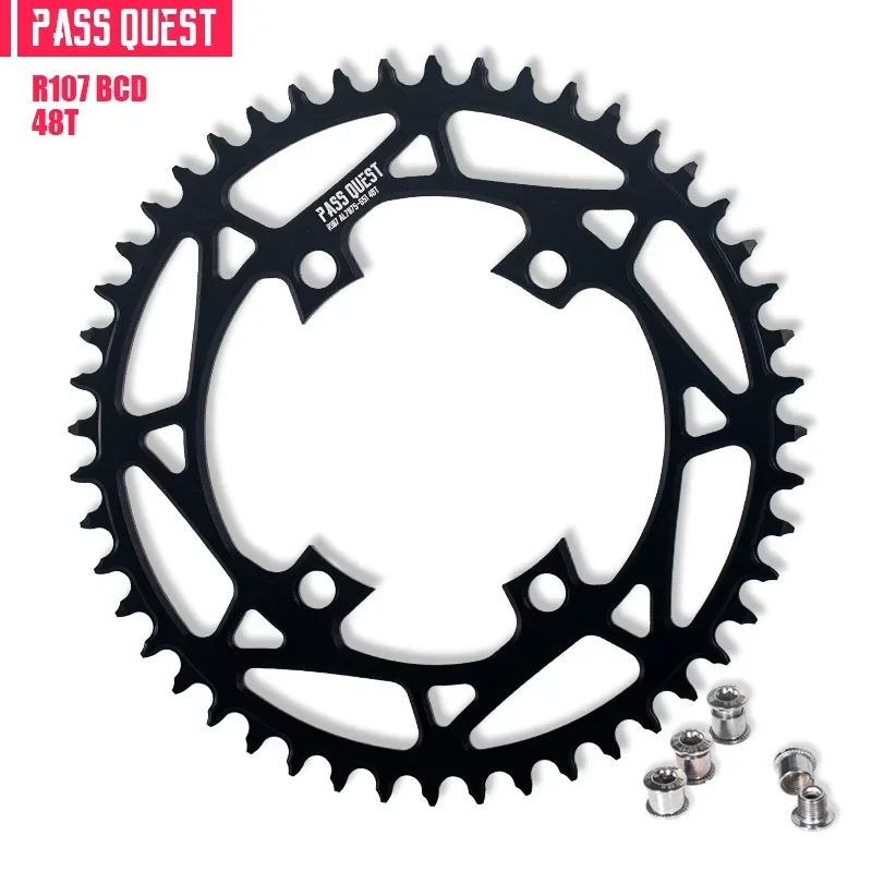 Pass Quest Round Kettingblad 107bcd Voor Sram Rivaliserende Axs 12S Crankset 107 Bcd Mtb Racefiets Kettingwiel 36 40 42 54 56 58 T