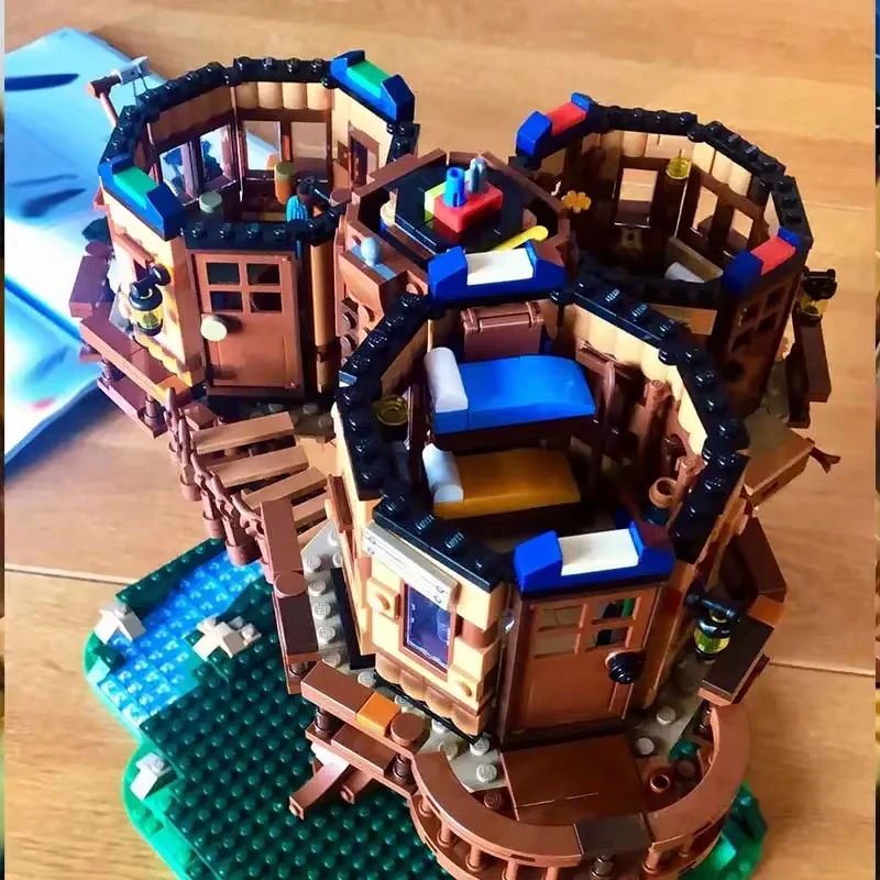 FAI DA TE 3117 PCS Casa sull'albero I più grandi blocchi di costruzione compatibili 21318 Mattoni Giocattoli fai da te Compleanno Regalo di Natale Mattoni Toy boy