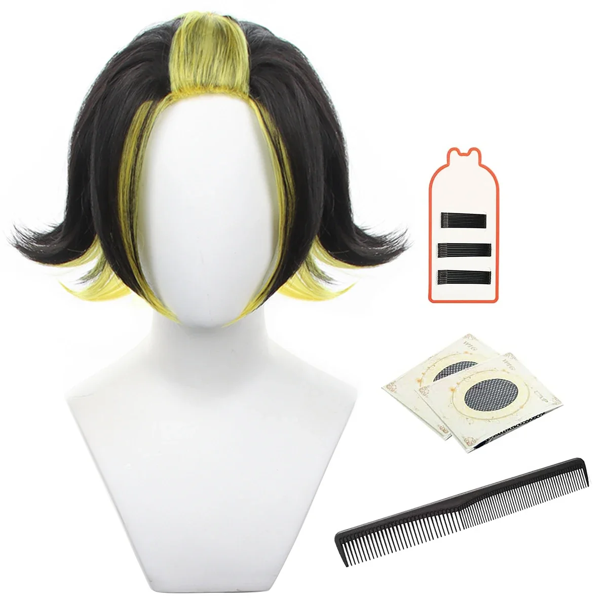 

Cosplay Blue Lock Anime Bachira Cosplay Wig Football Player Rose Net Synthetic Fiber Adjustable Size Heat Resistant Halloween