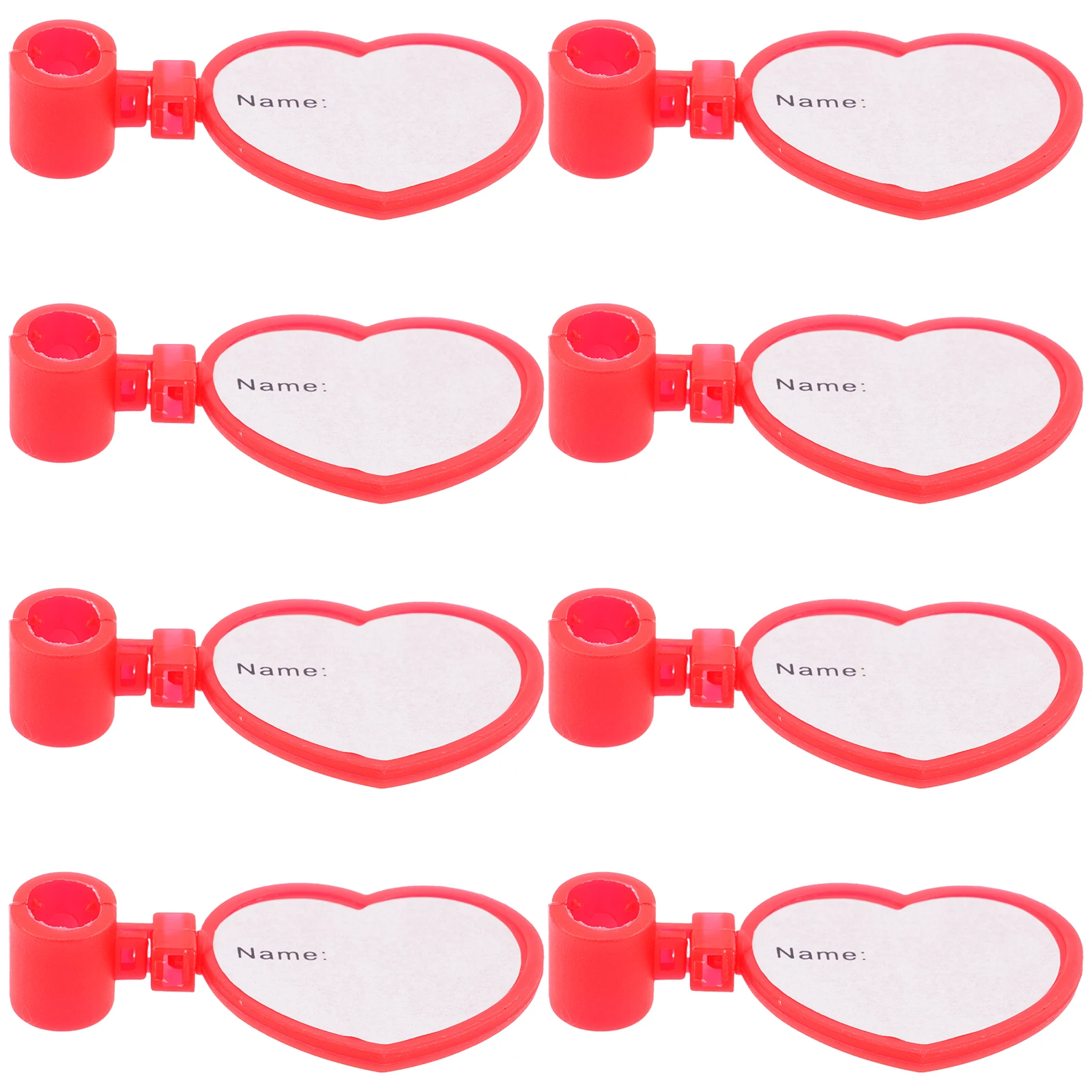 

8pcs Stethoscope Name Tags Id Tag Card Clip Reusable Accessories Open Buckle Identification For Doctors Nurses Students