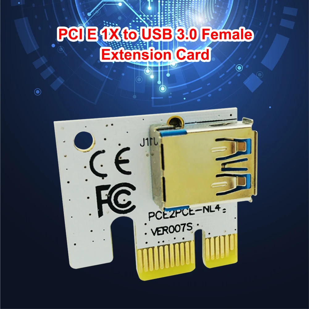 PCI-E 1X to 16X Graphics Card Replacement Video Card Adapter Extender for Mining  BTC Miner Parts