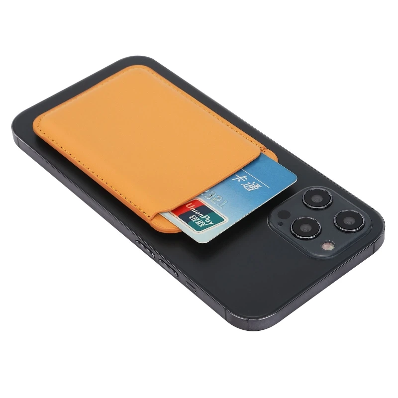 For Magnetic PU Leather Card Clip For Mobie Phone Magnetic Card Holder Bag Phone Case Accessories