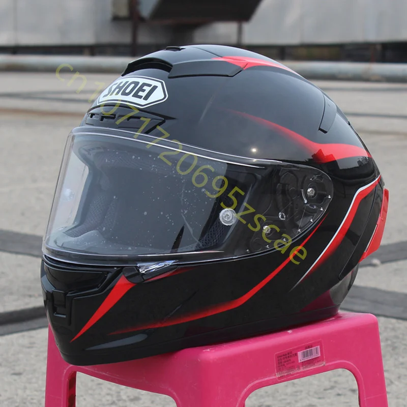 Motorcycle Full-face Helmet SHOEI X-14 Helmet X-SPIRIT III X-Fourteen Sports bicycle racing helmet Black Red H2,Capacete