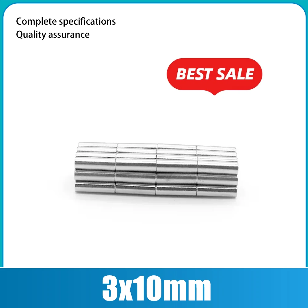 3x10mm Mini Small Circular Magnets 3*10 N35 Neodymium Magnet Dia 3x10 Permanent NdFeB Magnets 3*10mm